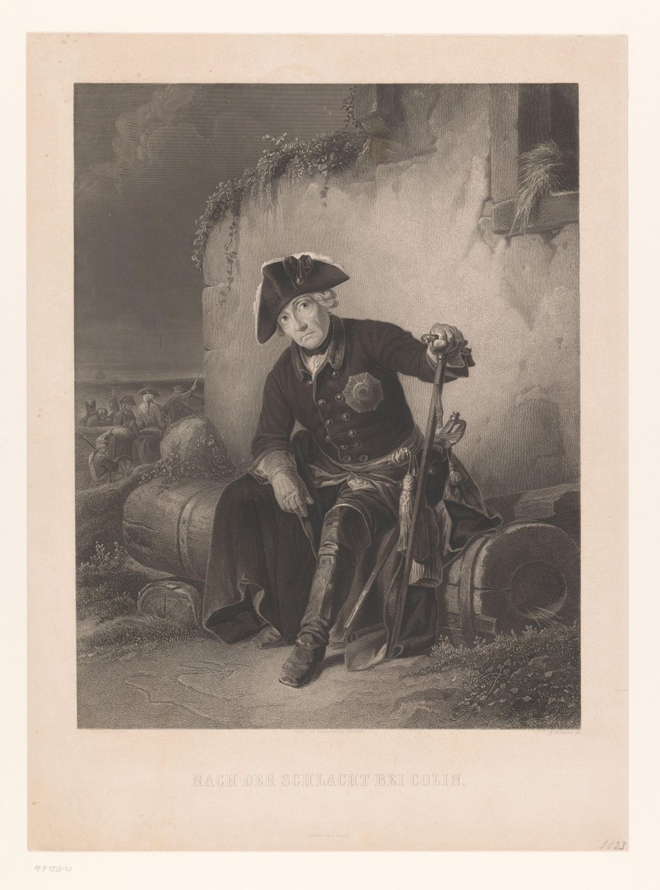 Friedrich der Große nach der Schlacht bei Kolin von Albert Henry Payne