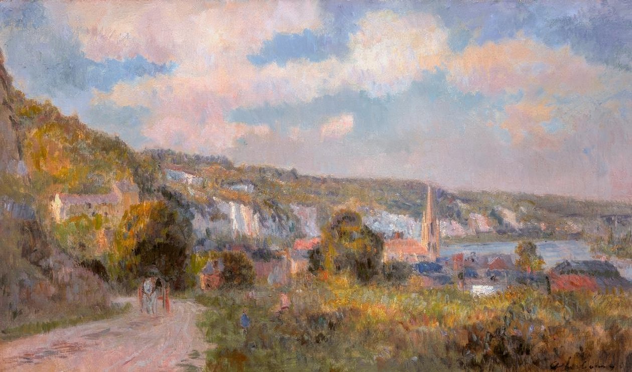 Blick auf La Bouille von Albert Lebourg