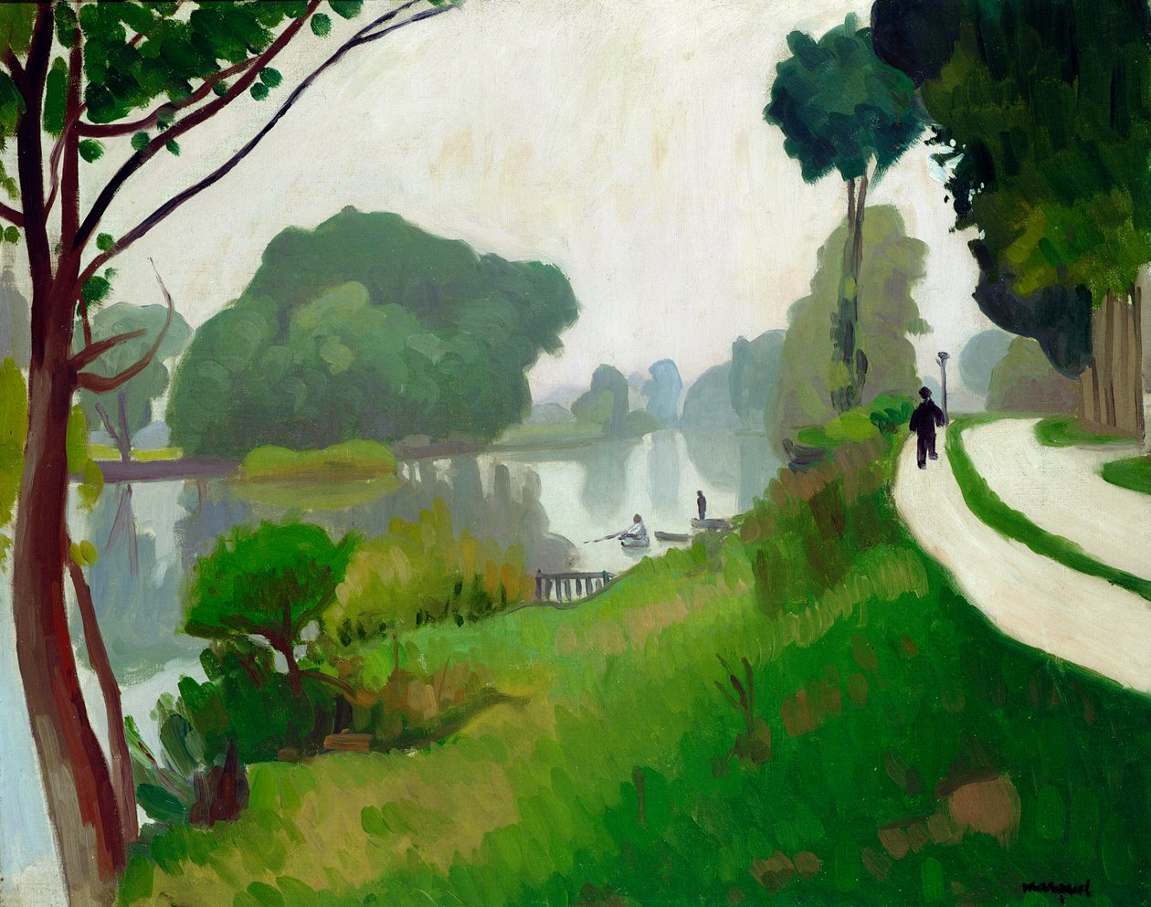 Die Marne bei Varenne-Saint-Hilaire von Albert Marquet