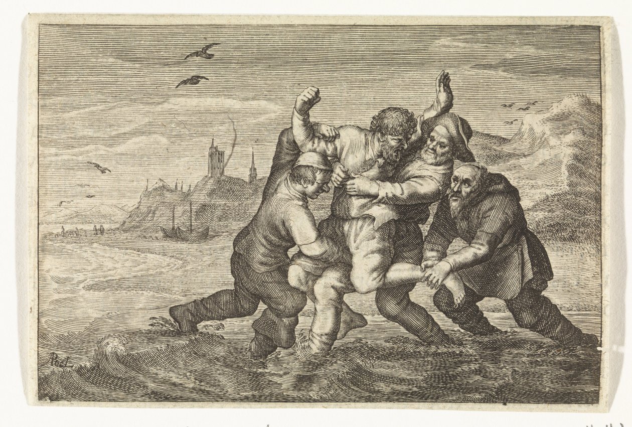 Kampf auf See von Albert Poel
