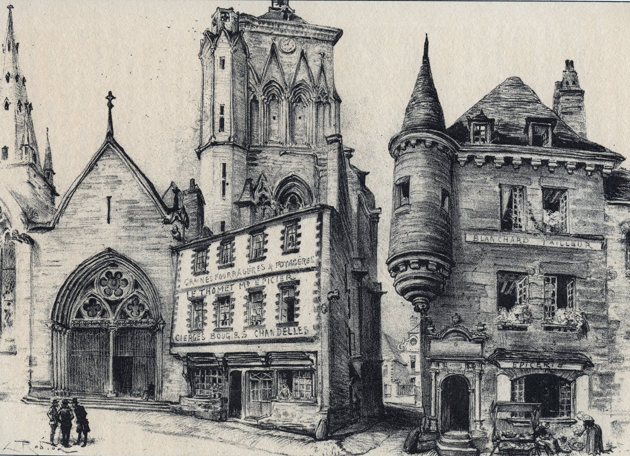 Grand Rue de Guingamp im Departement Côtes-d