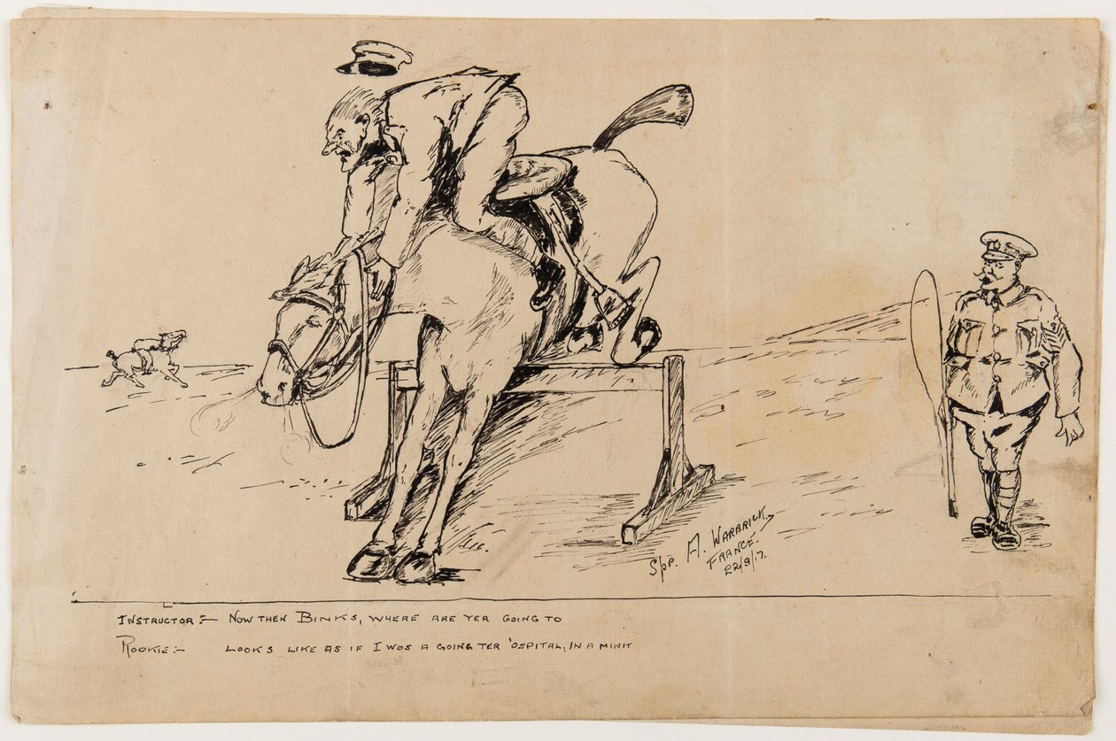 Karikatur des Ersten Weltkriegs, 22. September 1917 von Albert Warbrick
