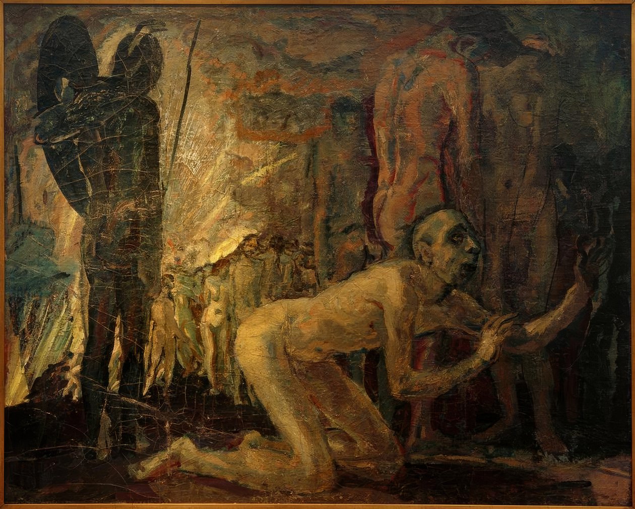 Jeremia vor dem Zug in die babylonische Gefangenschaft von Albert Weisgerber