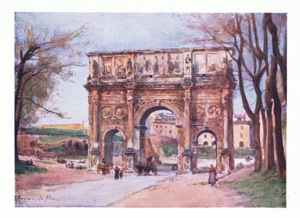 Konstantinsbogen, aus Rom veröffentlicht von A & C Black Ltd, 1925 von Alberto Pisa
