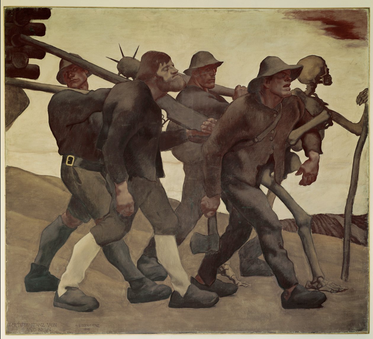Totentanz von 1809 von Albin Egger-Lienz