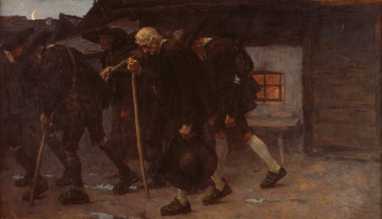 Nach dem Friedensschluss von Albin Egger-Lienz