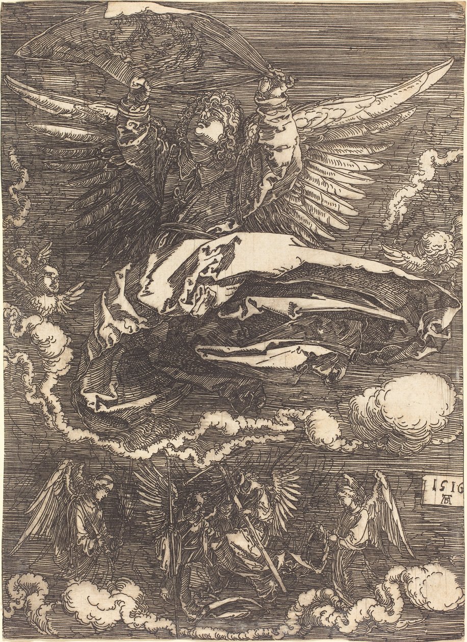 Das Schweißtuch von einem Engel gehalten von Albrecht Dürer