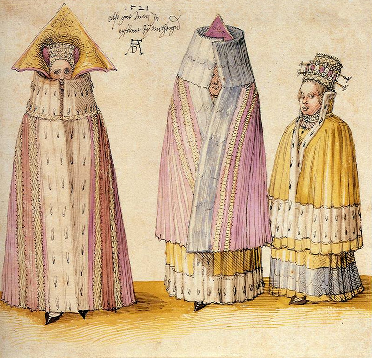 Drei mächtige Damen aus Livland von Albrecht Dürer