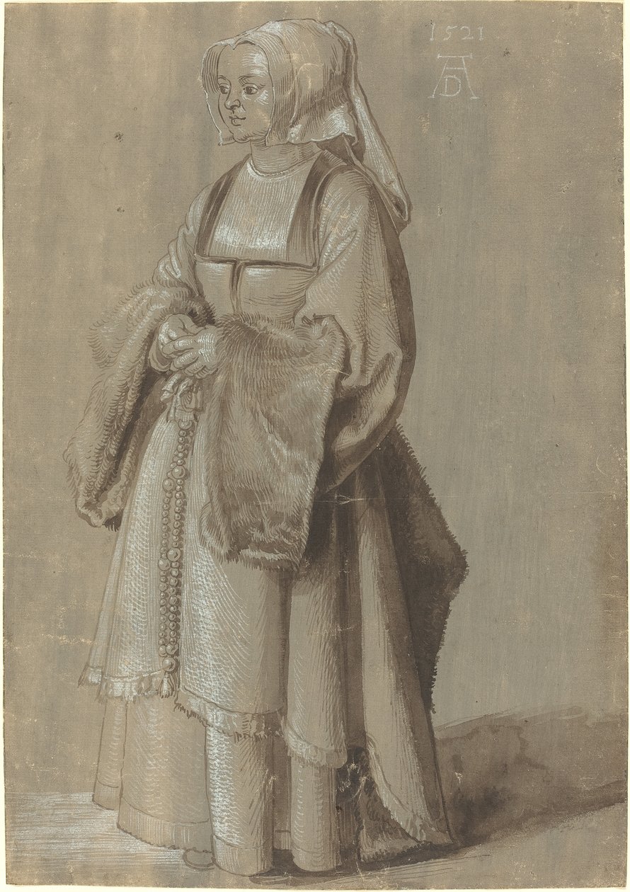 Junge Frau in niederländischer Tracht von Albrecht Dürer