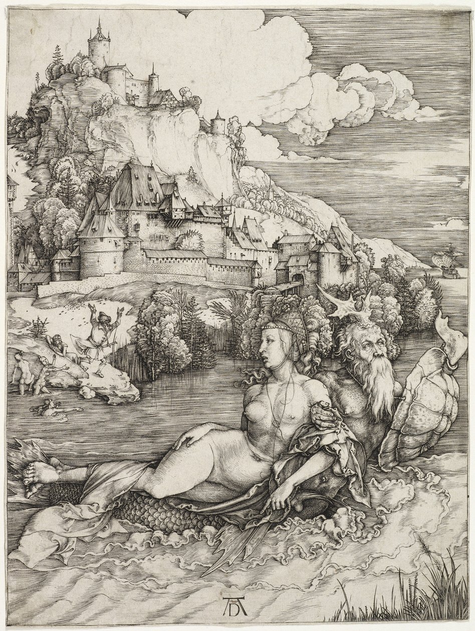 Das Seeungeheuer, Die Entführung der Amymone von Albrecht Dürer