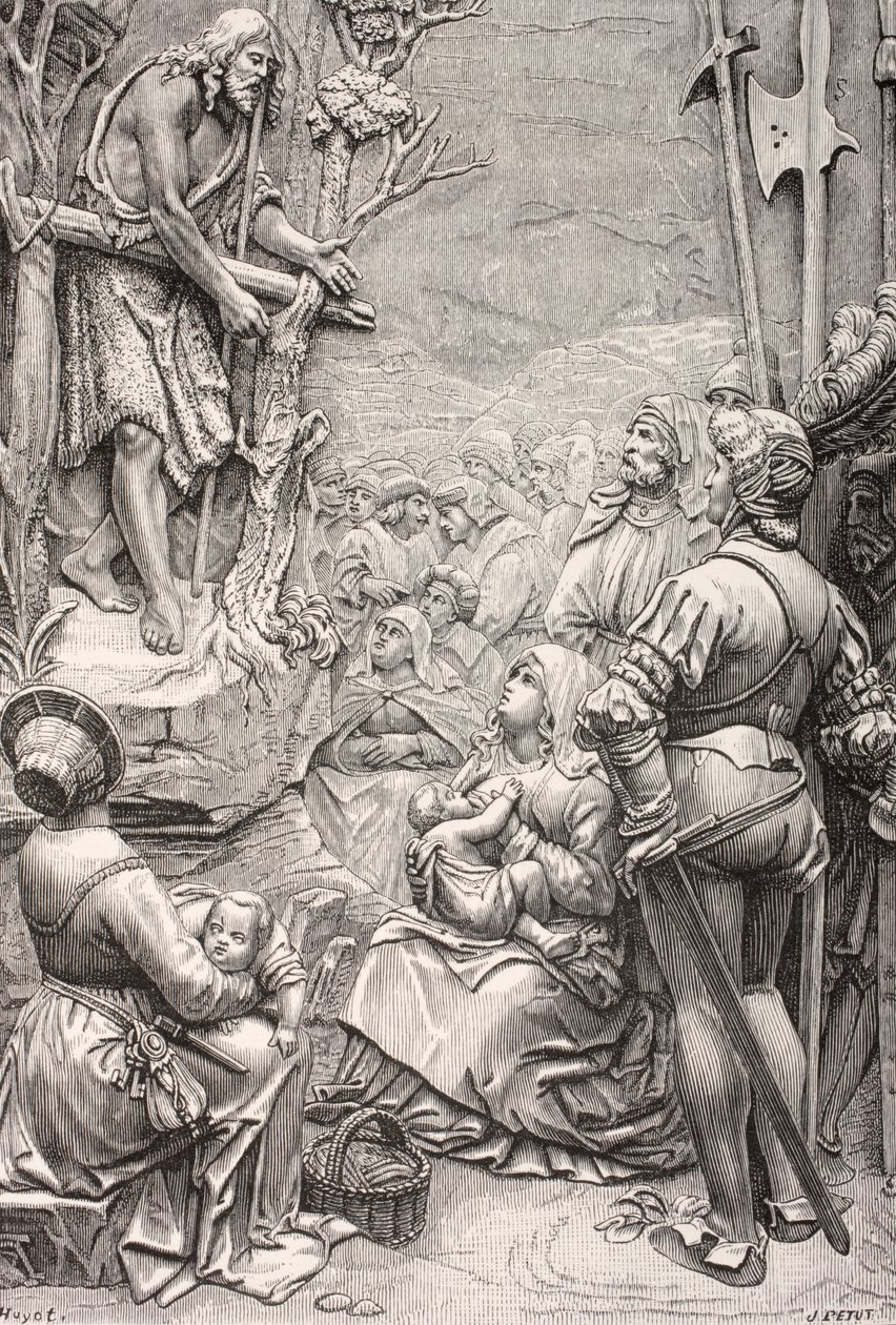 Johannes der Täufer predigt in der Wüste von Albrecht (after) Durer or Duerer
