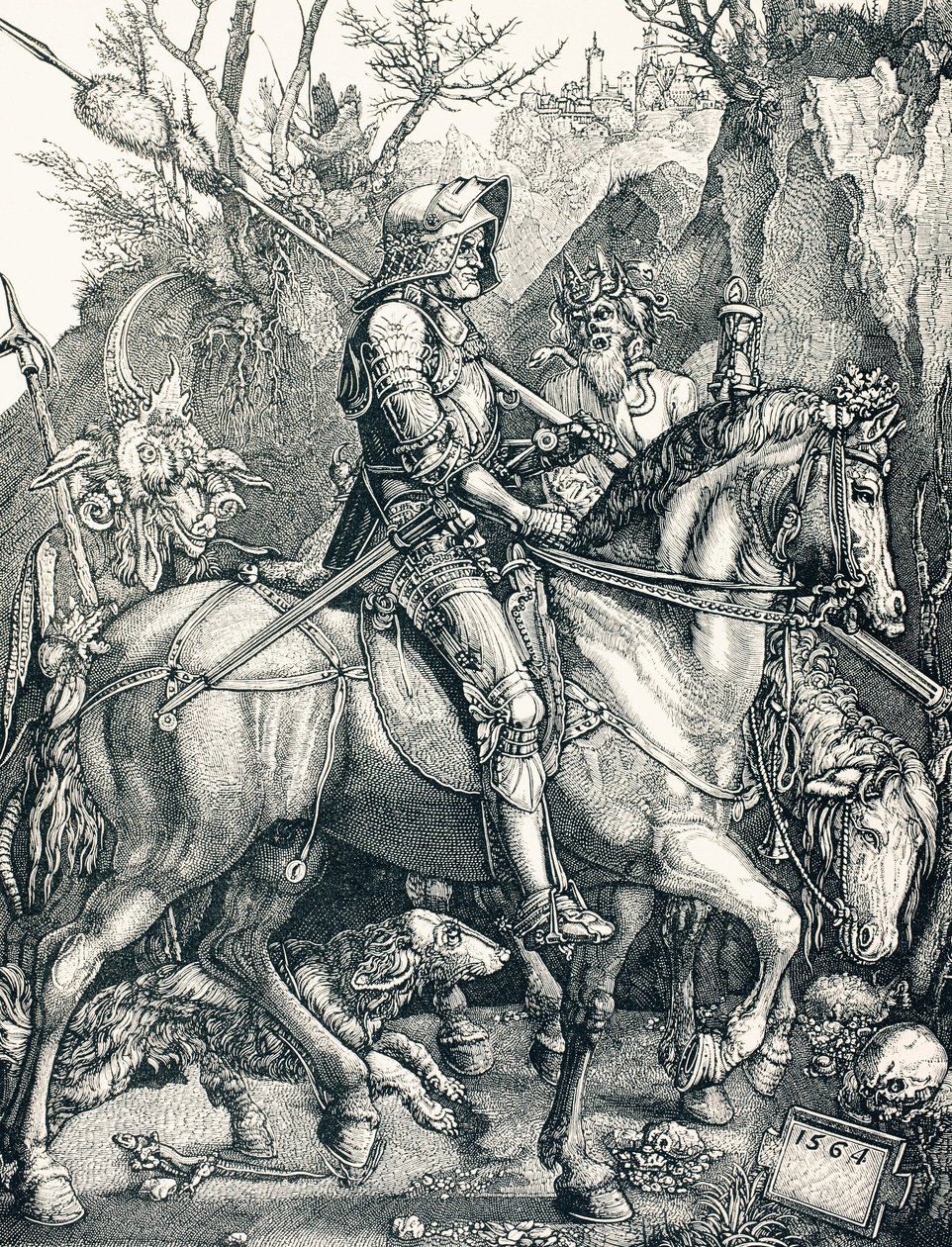 Der Ritter des Todes, um 1880 von Albrecht (after) Durer or Duerer