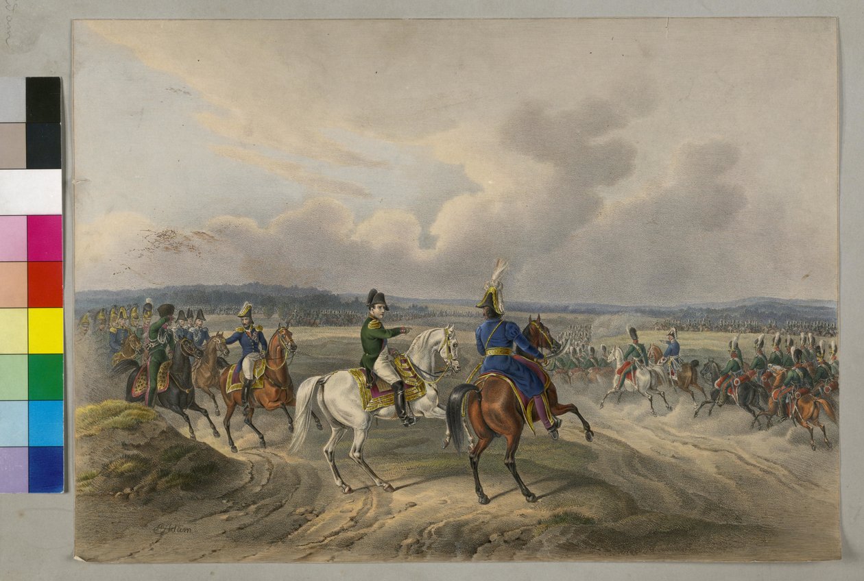 1812 Napoleon I. an der Düna von Albrecht Adam