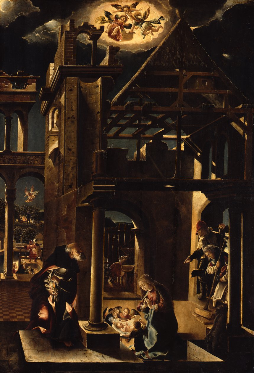 Die Anbetung der Hirten von Albrecht Altdorfer