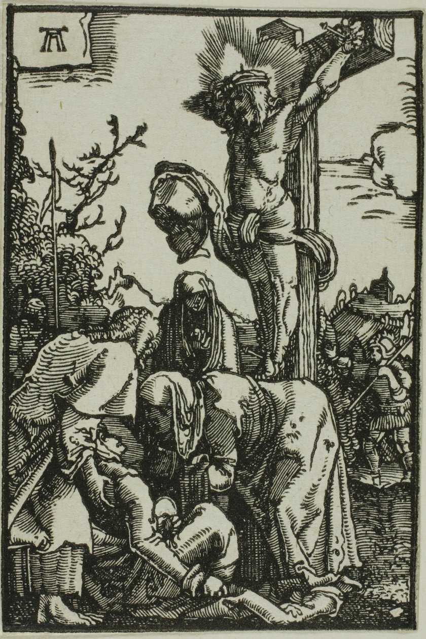 Die Kreuzigung, aus Der Fall und die Erlösung des Menschen von Albrecht Altdorfer
