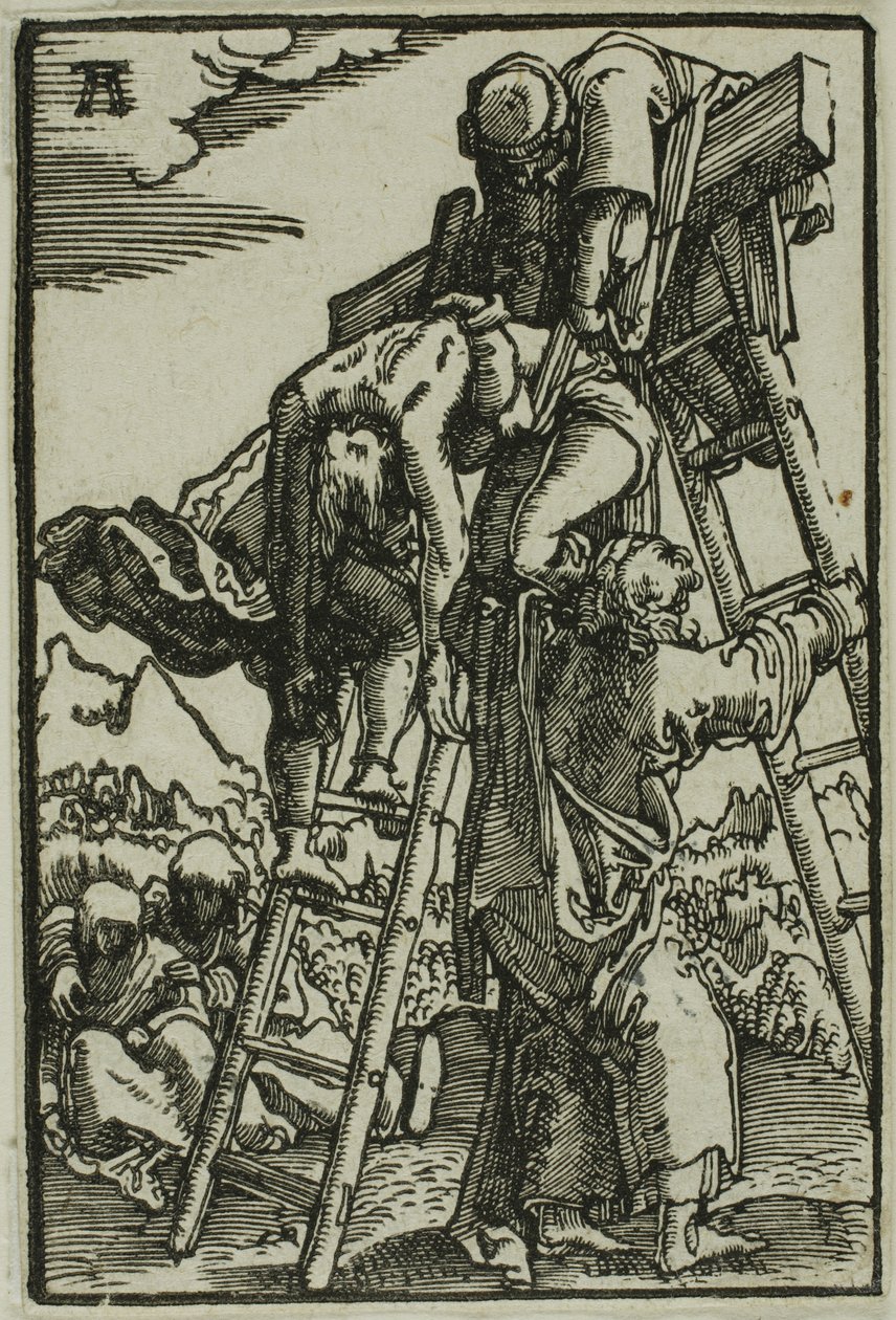 Die Kreuzabnahme, aus Der Fall und die Erlösung des Menschen von Albrecht Altdorfer