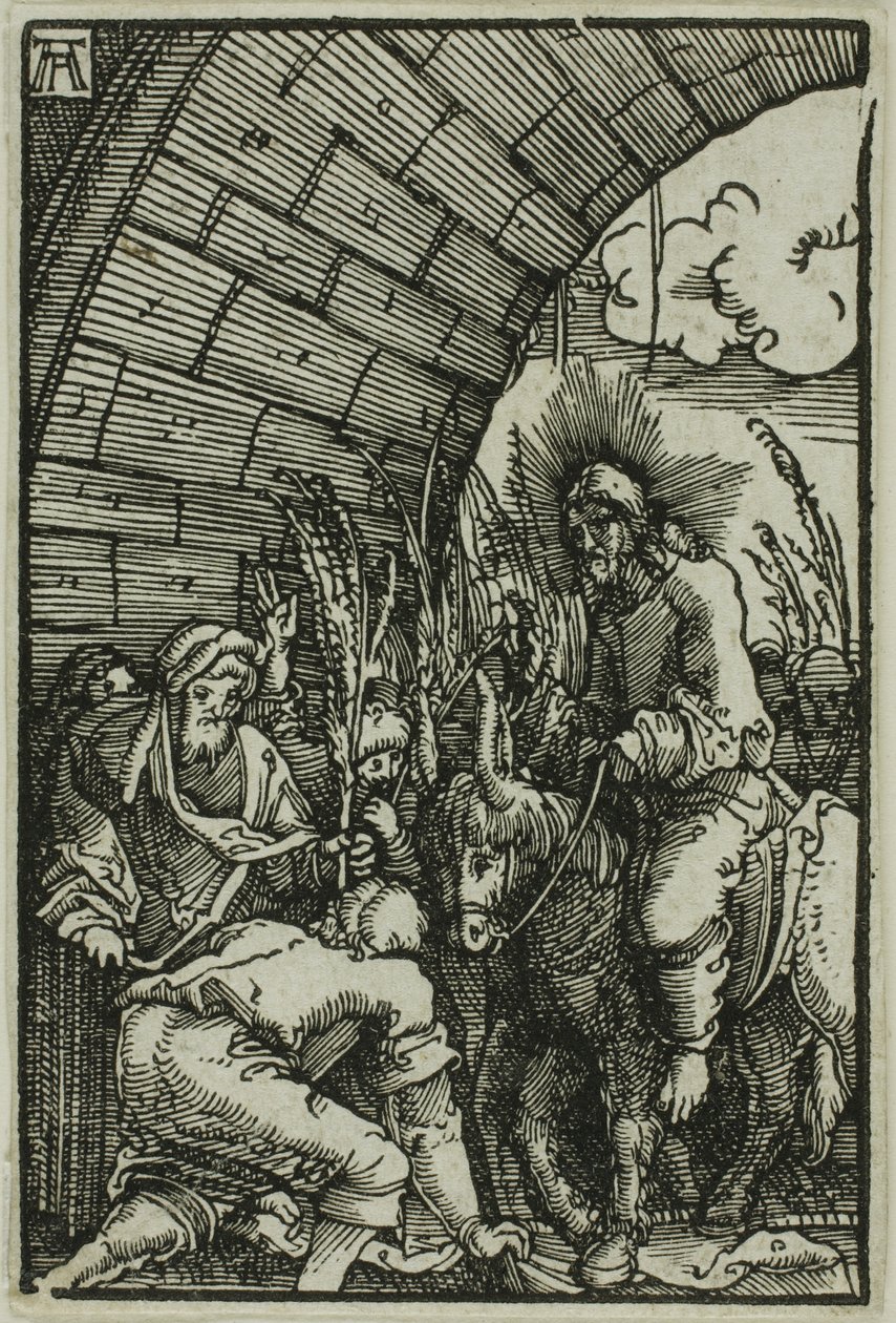 Der Einzug in Jerusalem, aus Der Fall und die Erlösung des Menschen von Albrecht Altdorfer