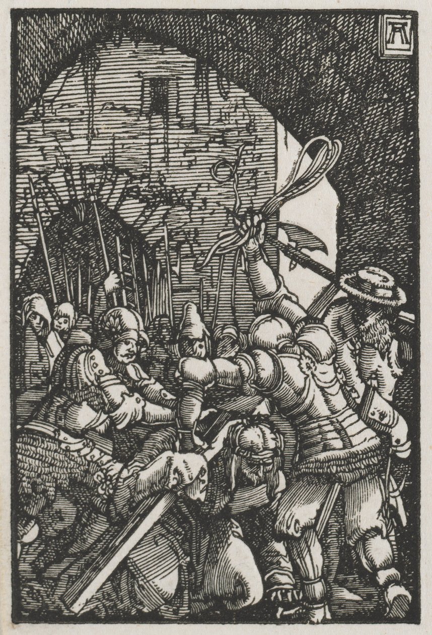 Der Fall und die Erlösung des Menschen: Christus trägt das Kreuz von Albrecht Altdorfer