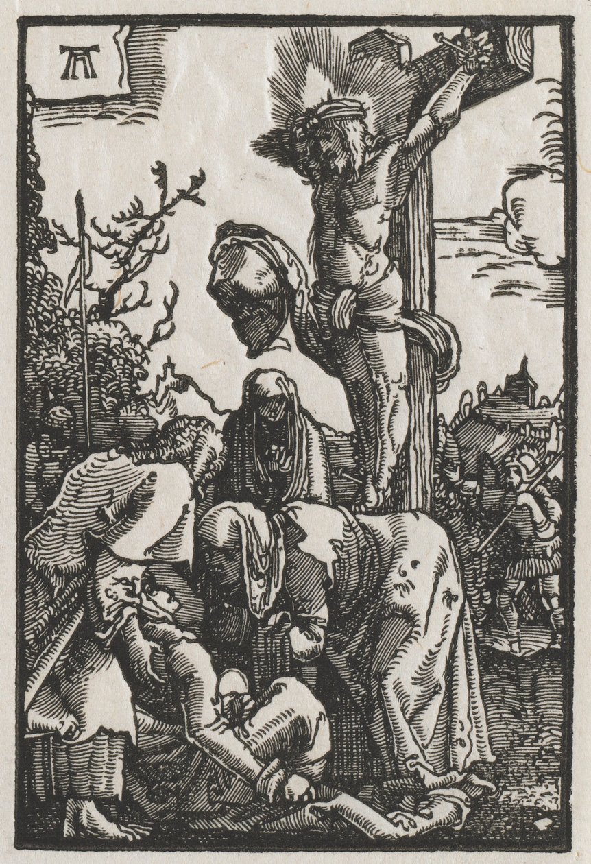 Der Fall und die Erlösung des Menschen: Christus am Kreuz, ca. 1515 von Albrecht Altdorfer