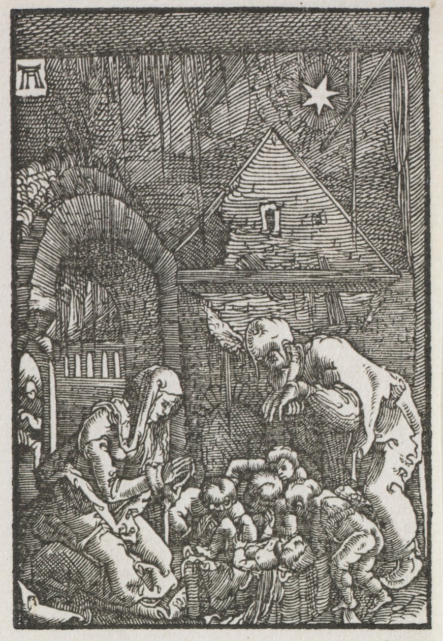 Der Fall und die Erlösung des Menschen: Die Geburt Christi, ca. 1515 von Albrecht Altdorfer