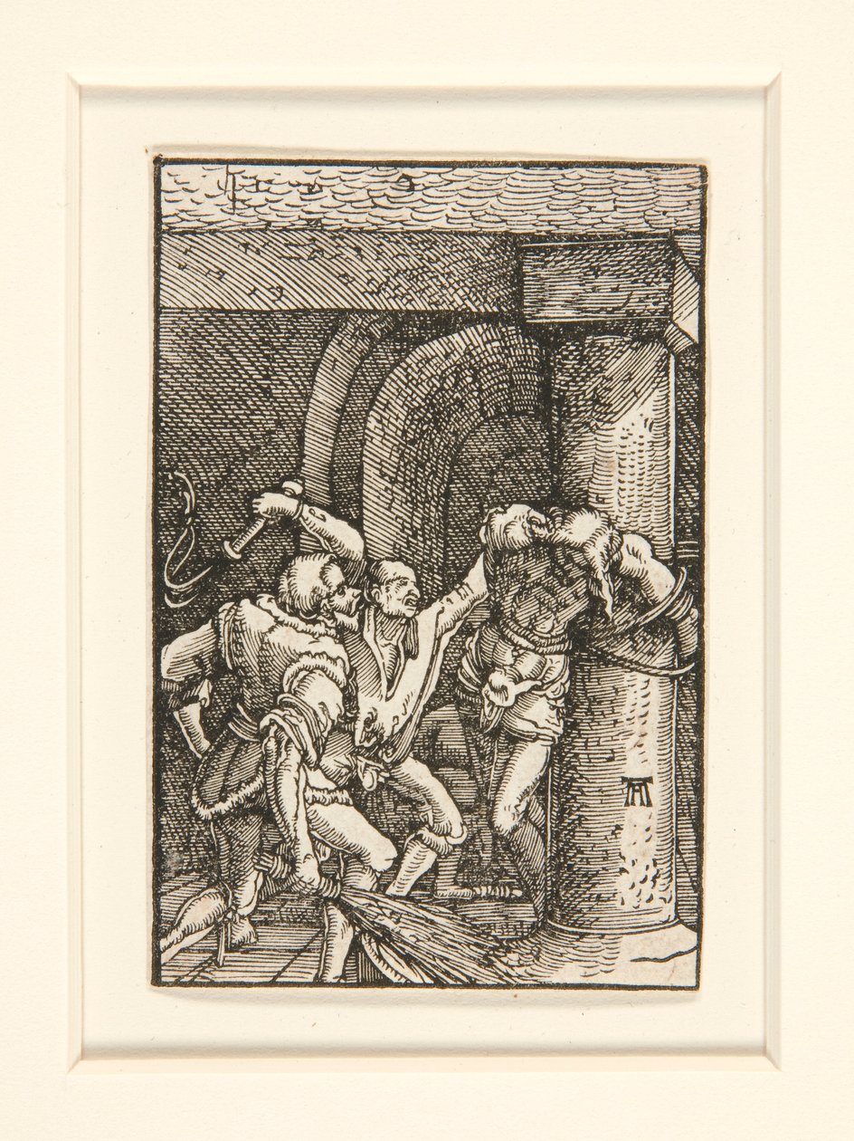 Die Geißelung, aus der Serie Der Fall und die Erlösung des Menschen von Albrecht Altdorfer