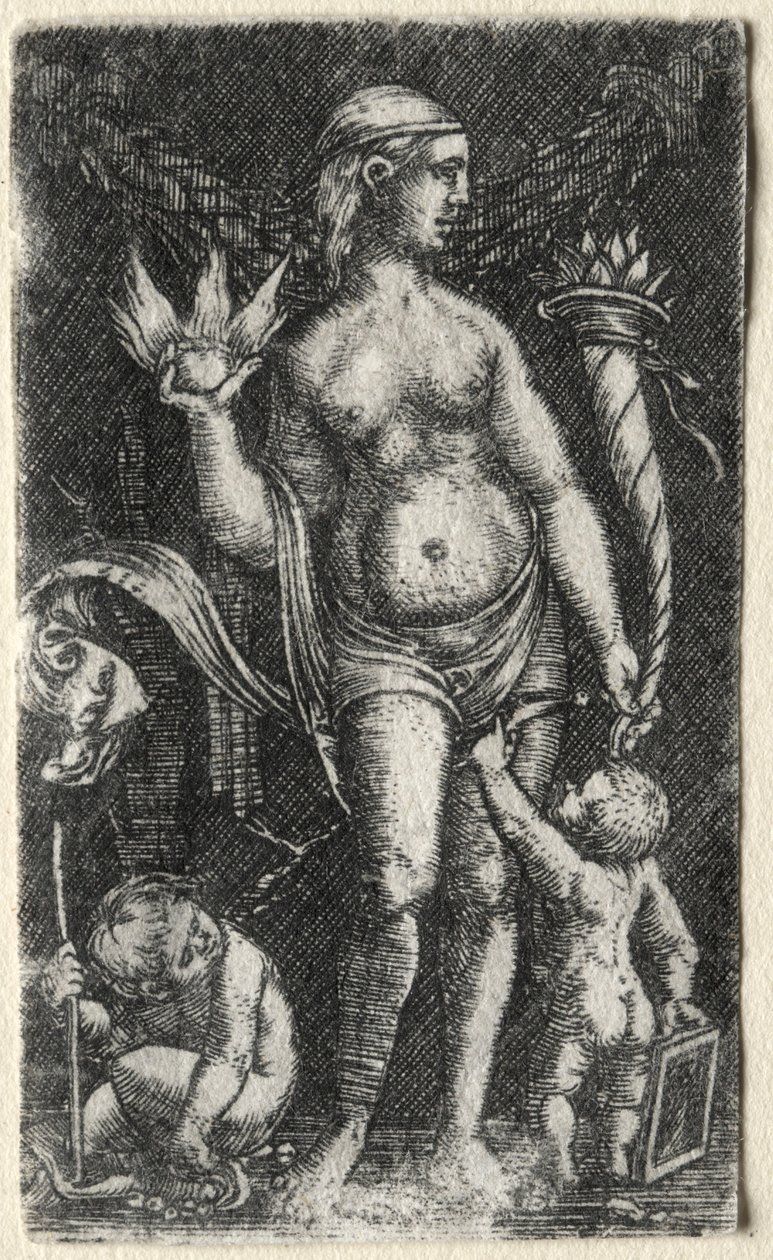 Venus zwischen zwei Cupidos, 1520 von Albrecht Altdorfer