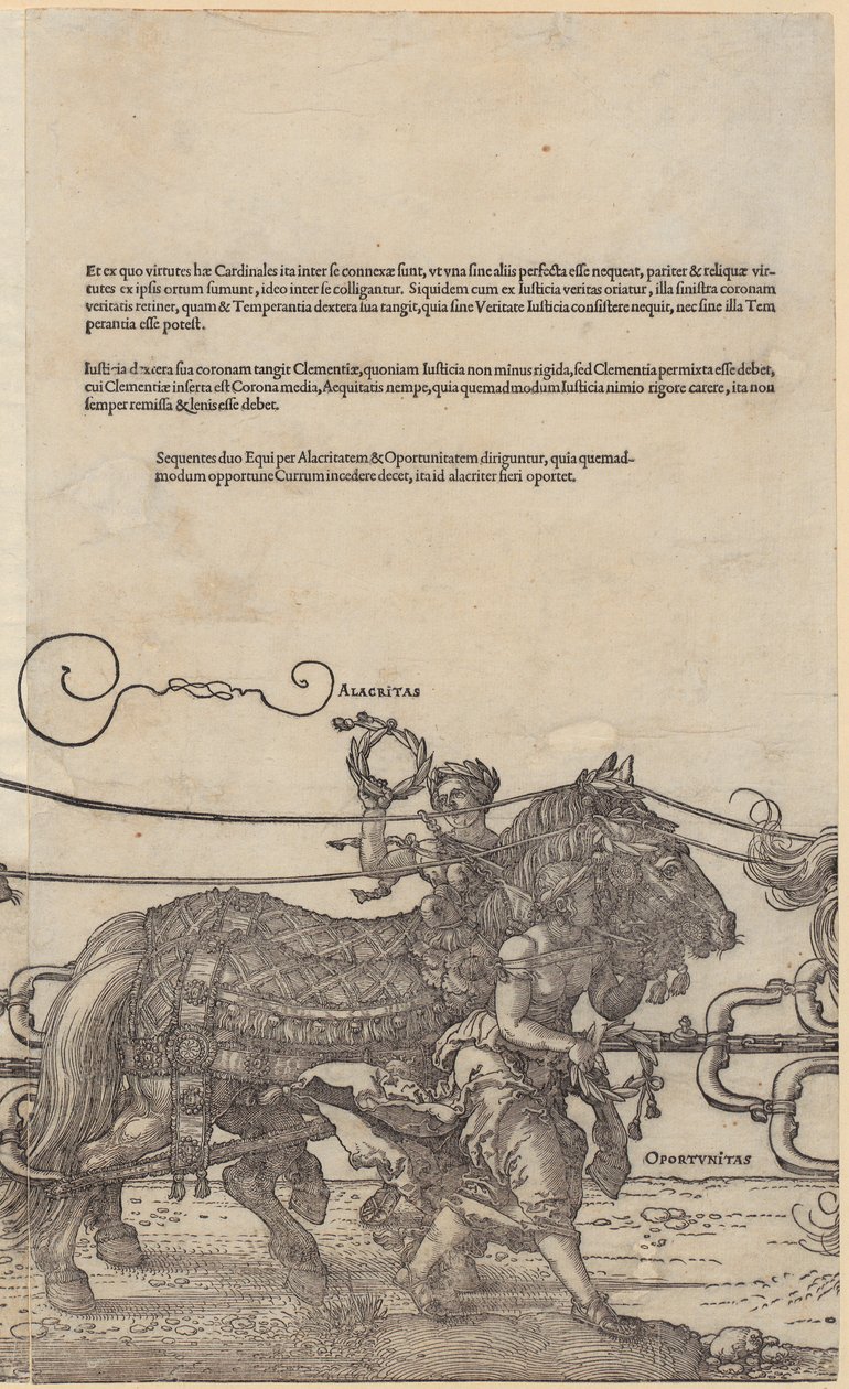 Alacritas, Blatt 4 der Folge Der große Triumphwagen von Albrecht Dürer