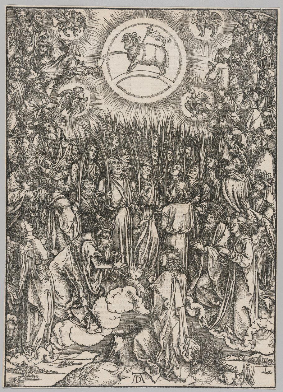 Apokalypse: Die Anbetung des Lammes—Das Lied der Auserwählten von Albrecht Dürer