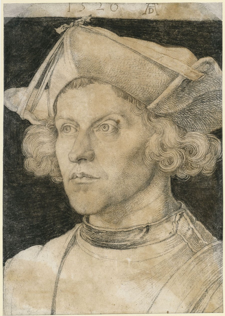 Brustbild eines jungen Mannes von Albrecht Dürer