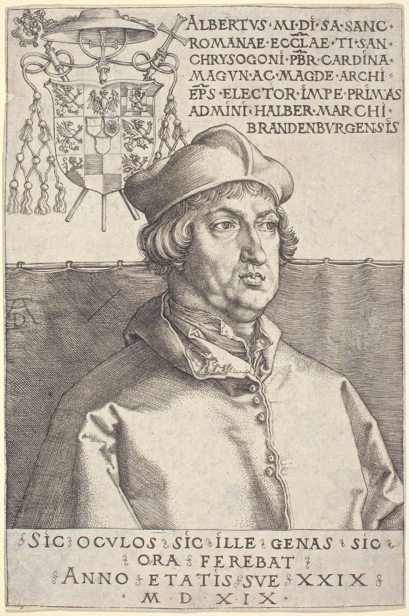 Kardinal Albrecht von Brandenburg ("Kleiner Kardinal") von Albrecht Dürer