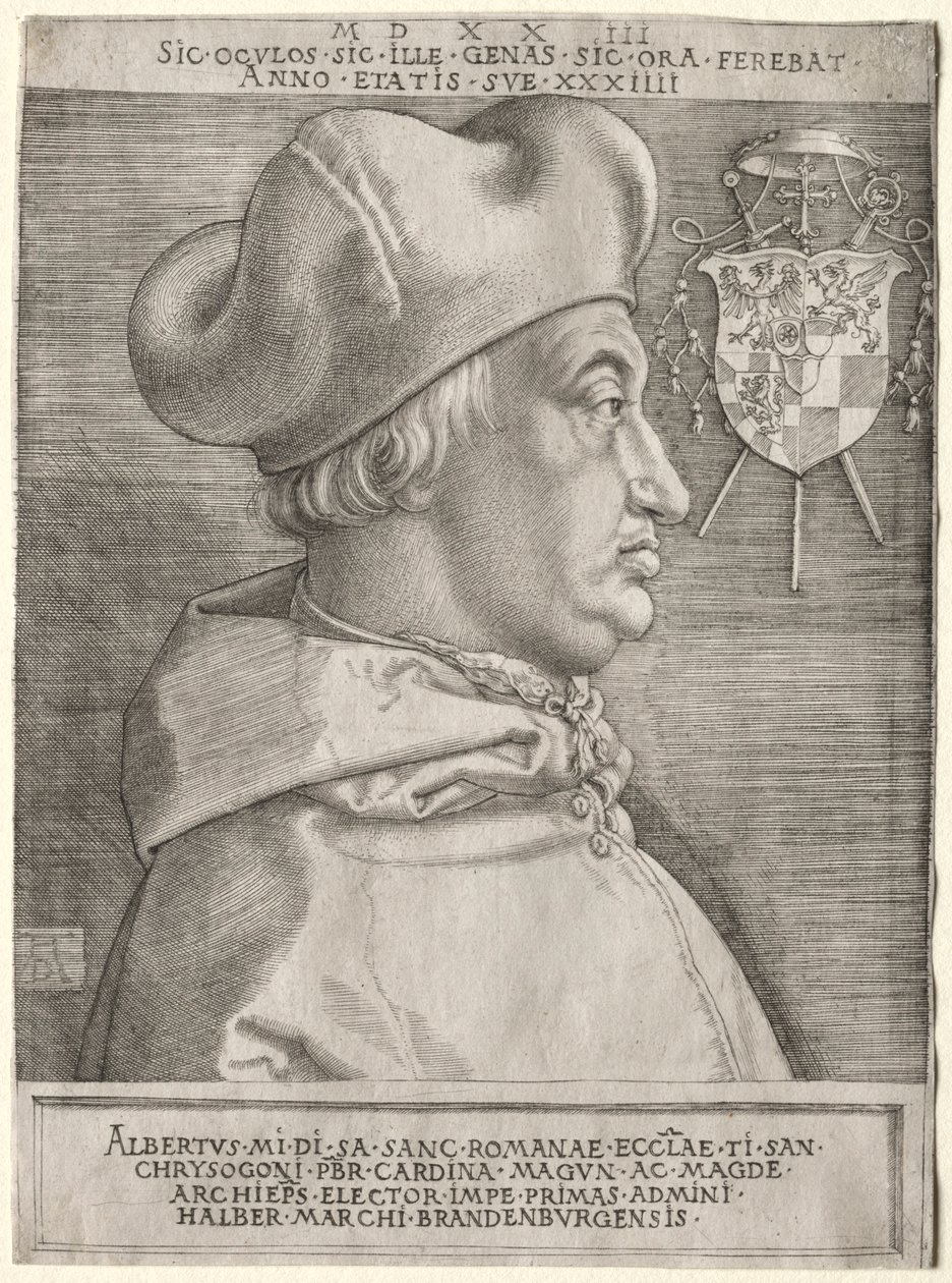 Kardinal Albrecht von Brandenburg - Die große Platte von Albrecht Dürer