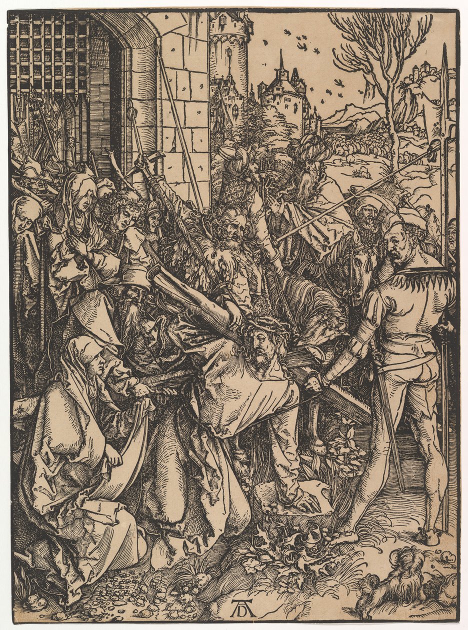 Christus trägt das Kreuz, aus Die Große Passion von Albrecht Dürer