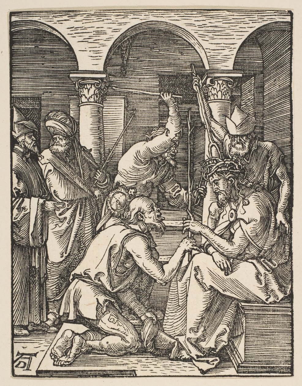 Christus mit Dornen gekrönt, aus "Die kleine Passion" von Albrecht Dürer