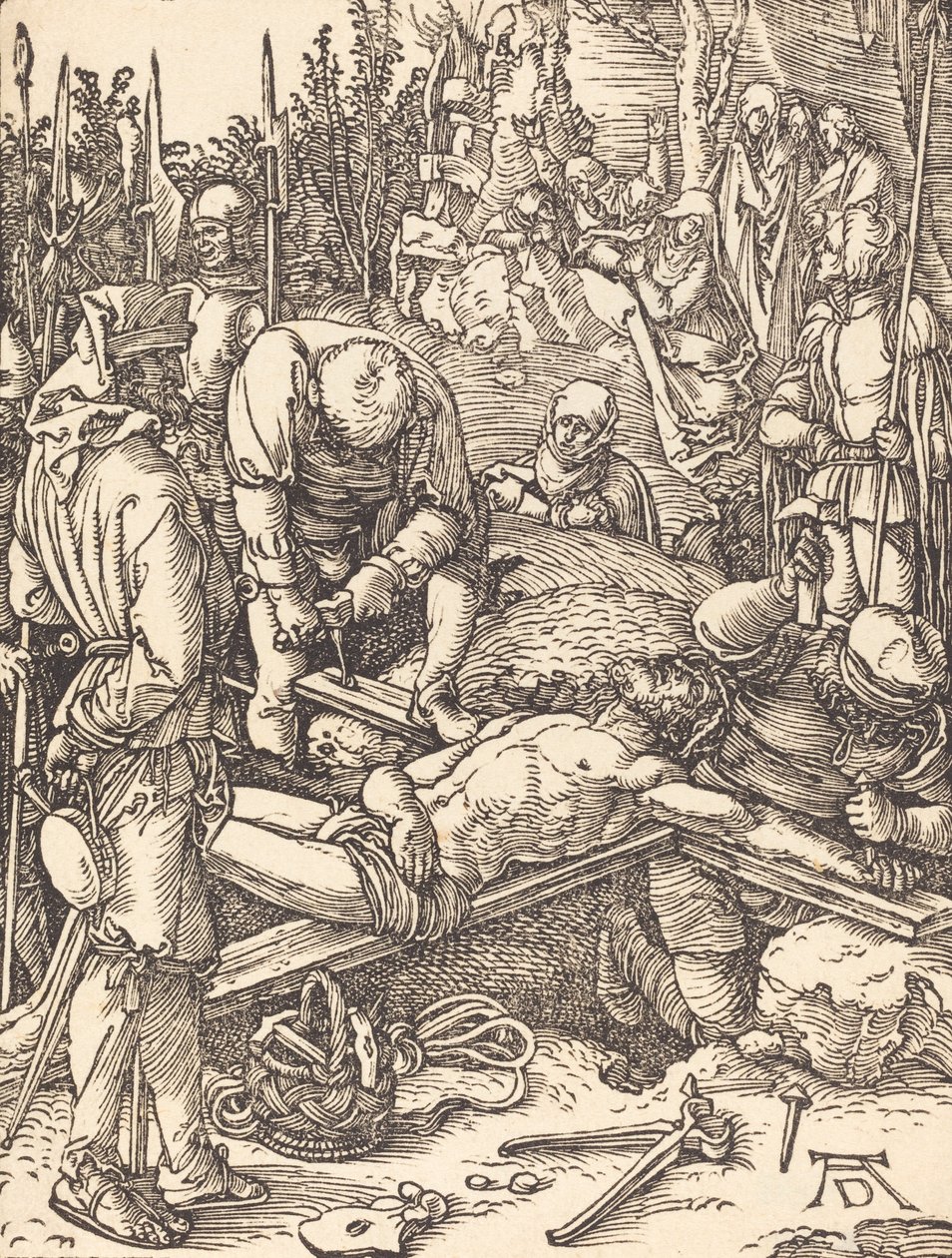 Christus ans Kreuz genagelt von Albrecht Dürer