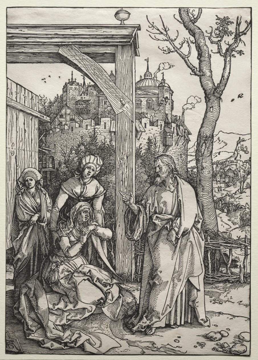 Christus nimmt Abschied von seiner Mutter, ca. 1504-1505 von Albrecht Dürer
