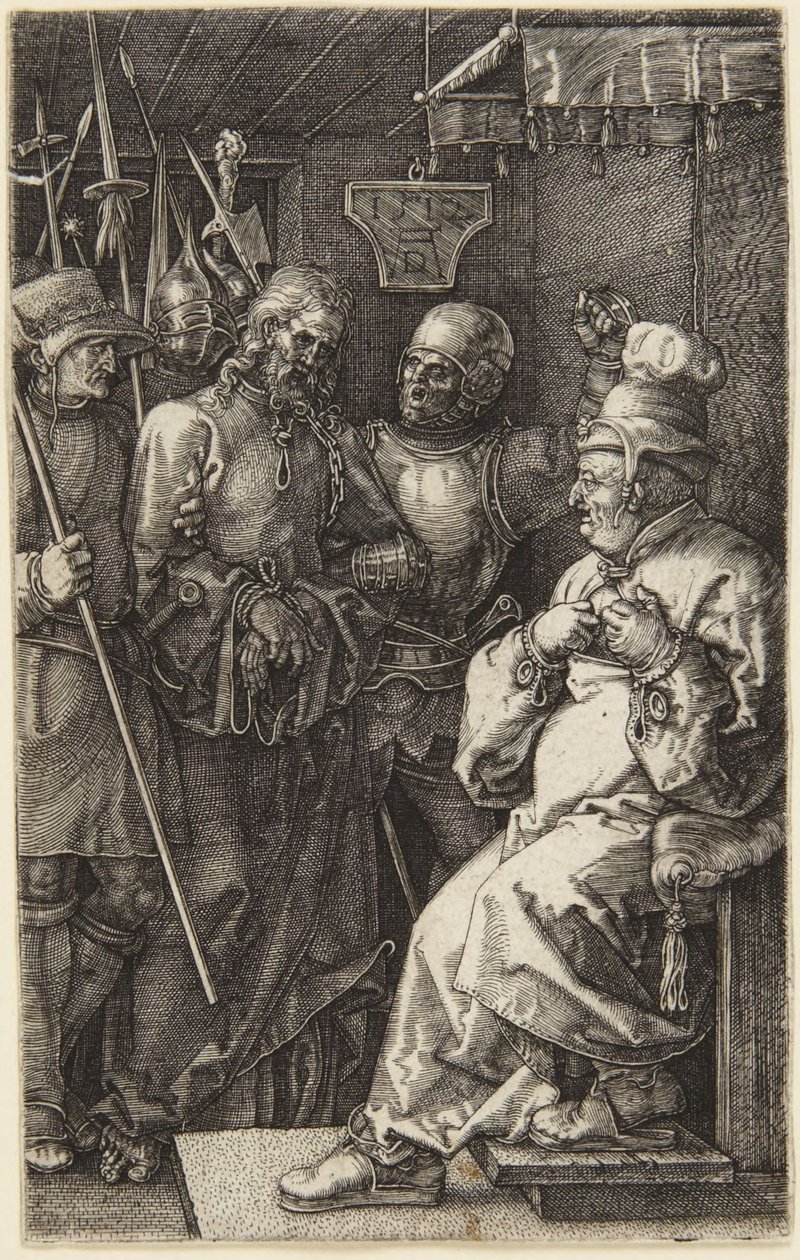 Christus vor Pilatus (aus der Gravierten Passion) von Albrecht Dürer