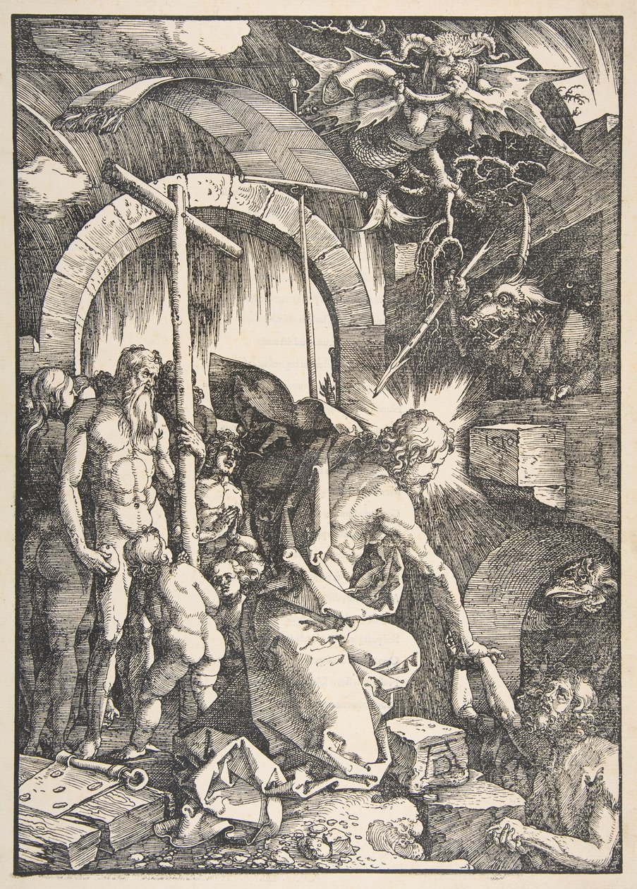 Christus in der Vorhölle, aus "Die Große Passion" von Albrecht Dürer
