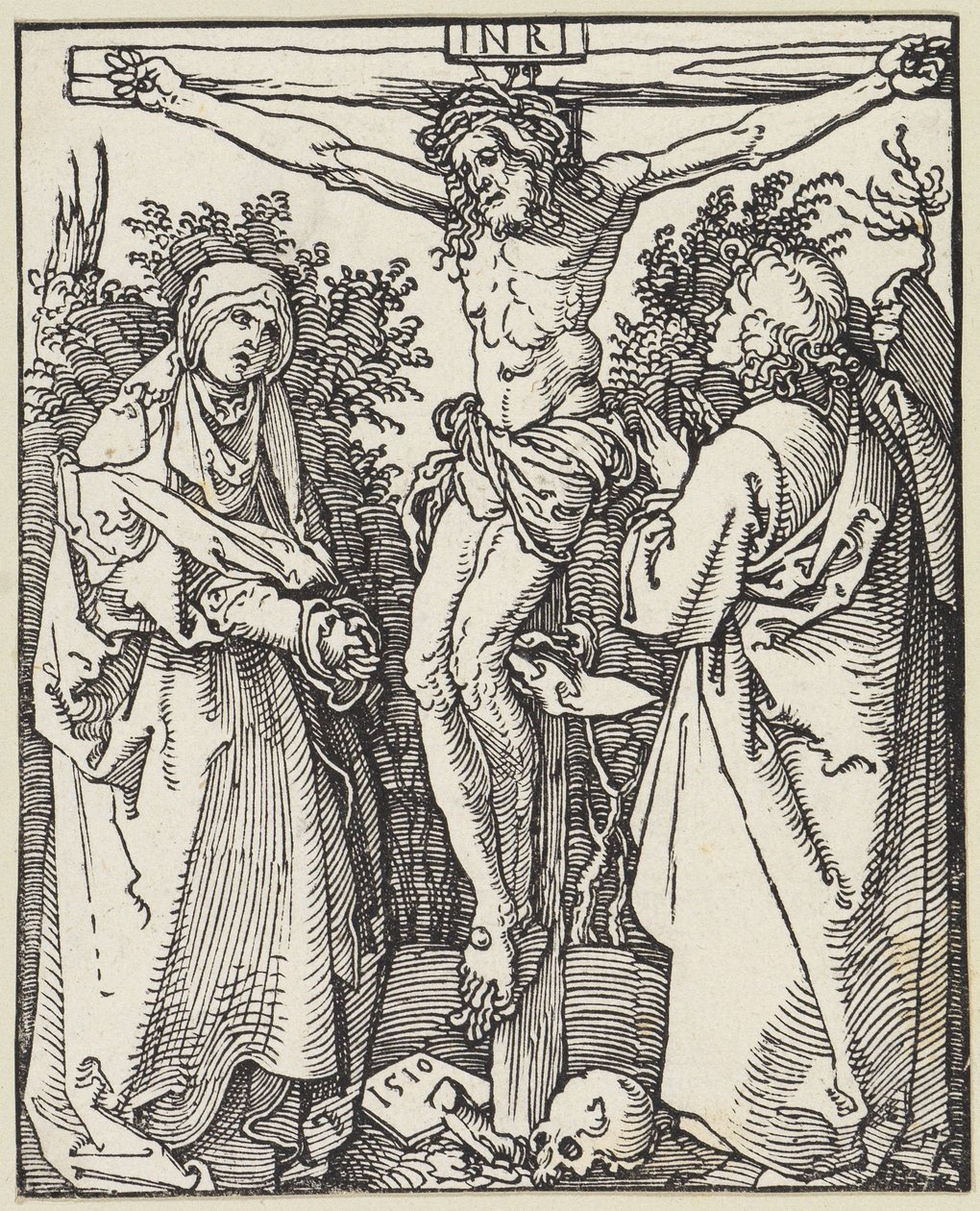 Christus am Kreuz mit Maria und Johannes von Albrecht Dürer