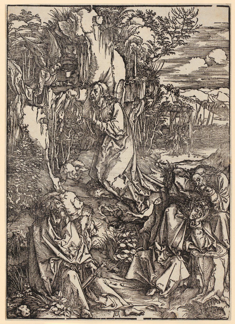 Christus am Ölberg, Blatt 3 der Folge "Die Große Passion" von Albrecht Dürer