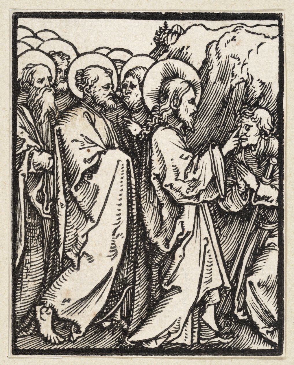 Christus heilt einen Blinden (aus: Postilla, 43 Holzschnitte) von Albrecht Dürer
