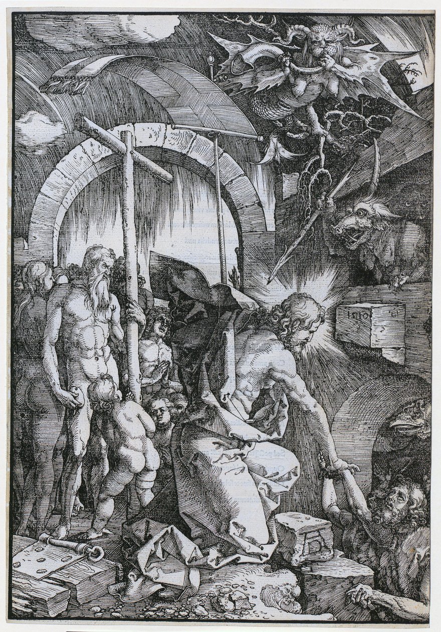 Christus in der Vorhölle, Blatt 11 der Folge "Die Grosse Passion" von Albrecht Dürer