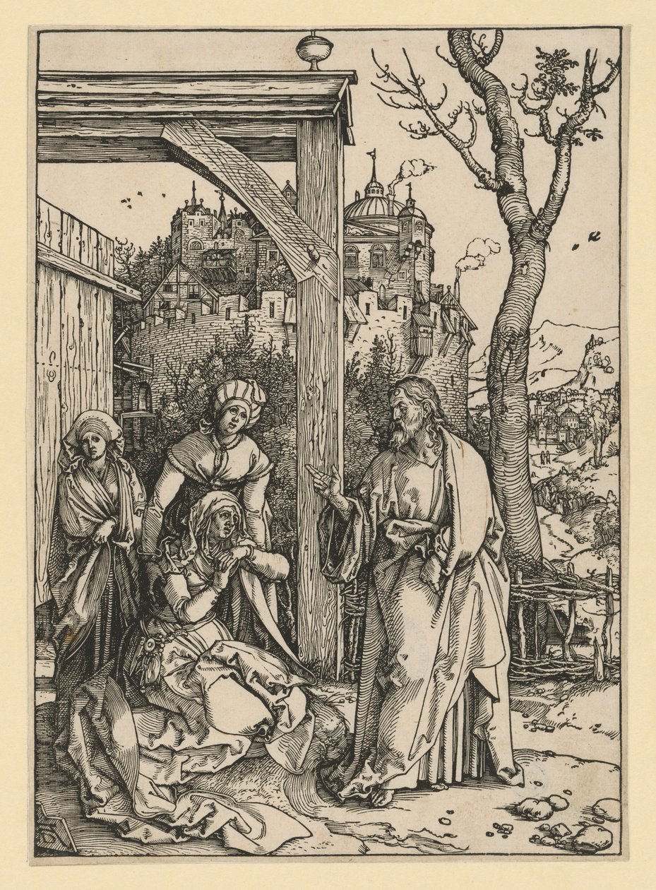 Christus nimmt Abschied von seiner Mutter (Marienleben) von Albrecht Dürer