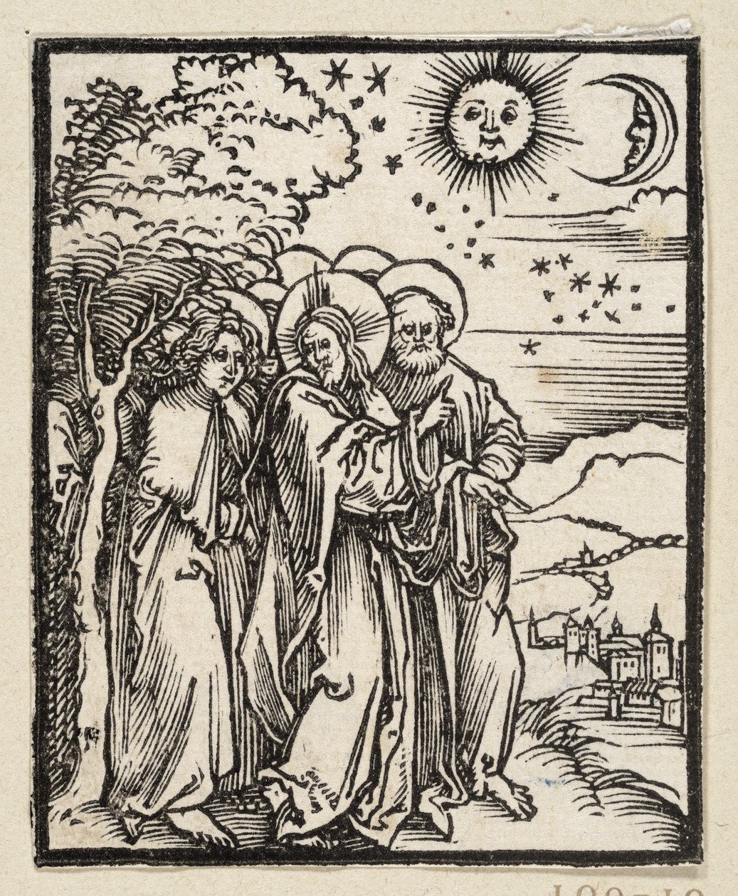 Christus zeigt seinen Jüngern die Himmelszeichen (aus: Postilla, 43 Holzschnitte) von Albrecht Dürer