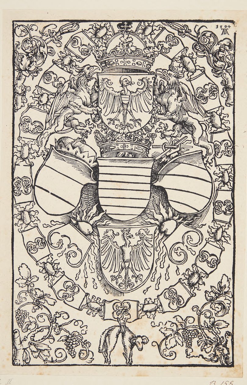 Wappen von Maximilian I. als König der Römer von Albrecht Dürer