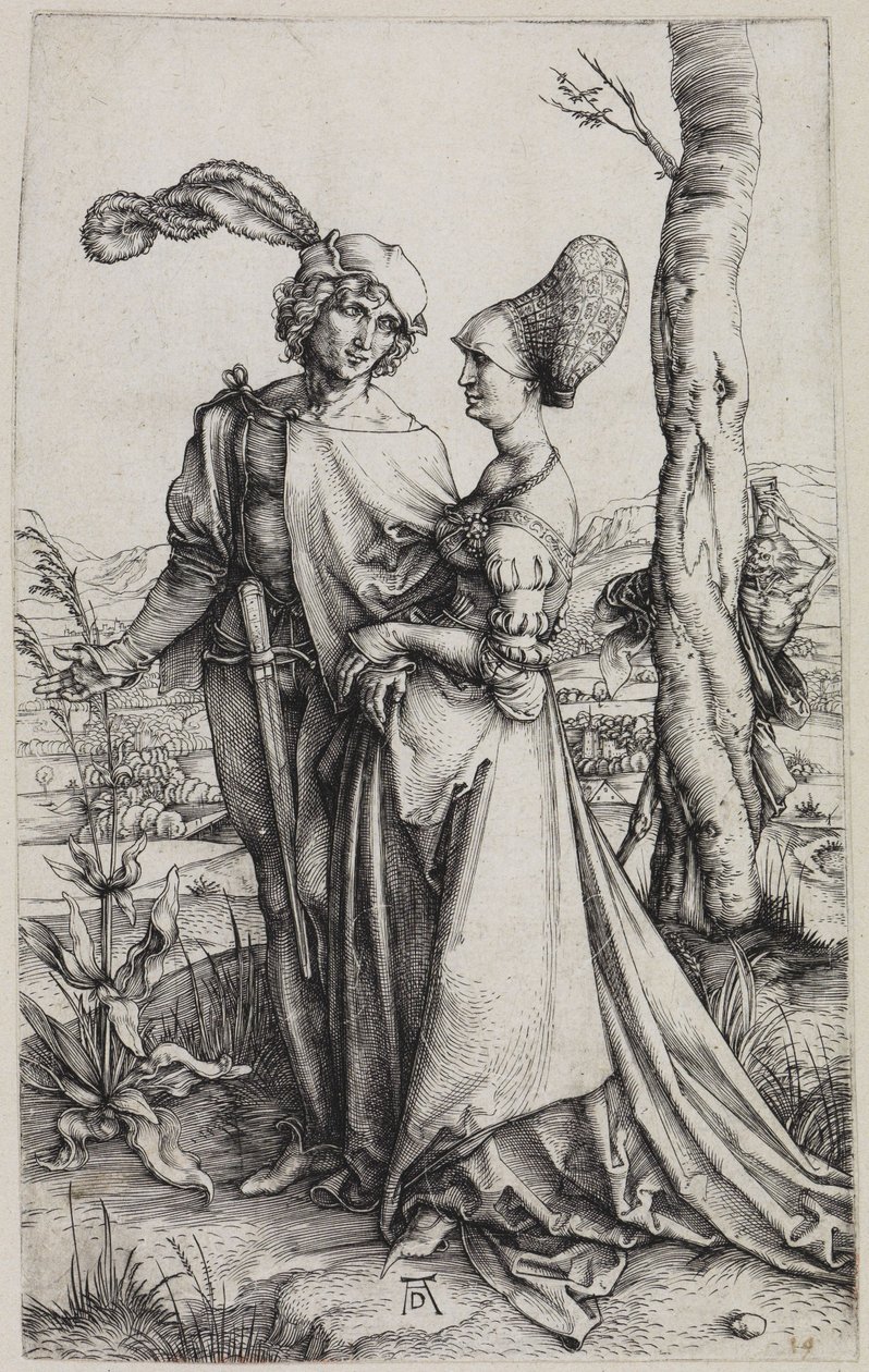 Das Liebespaar und der Tod (Der Spaziergang) von Albrecht Dürer