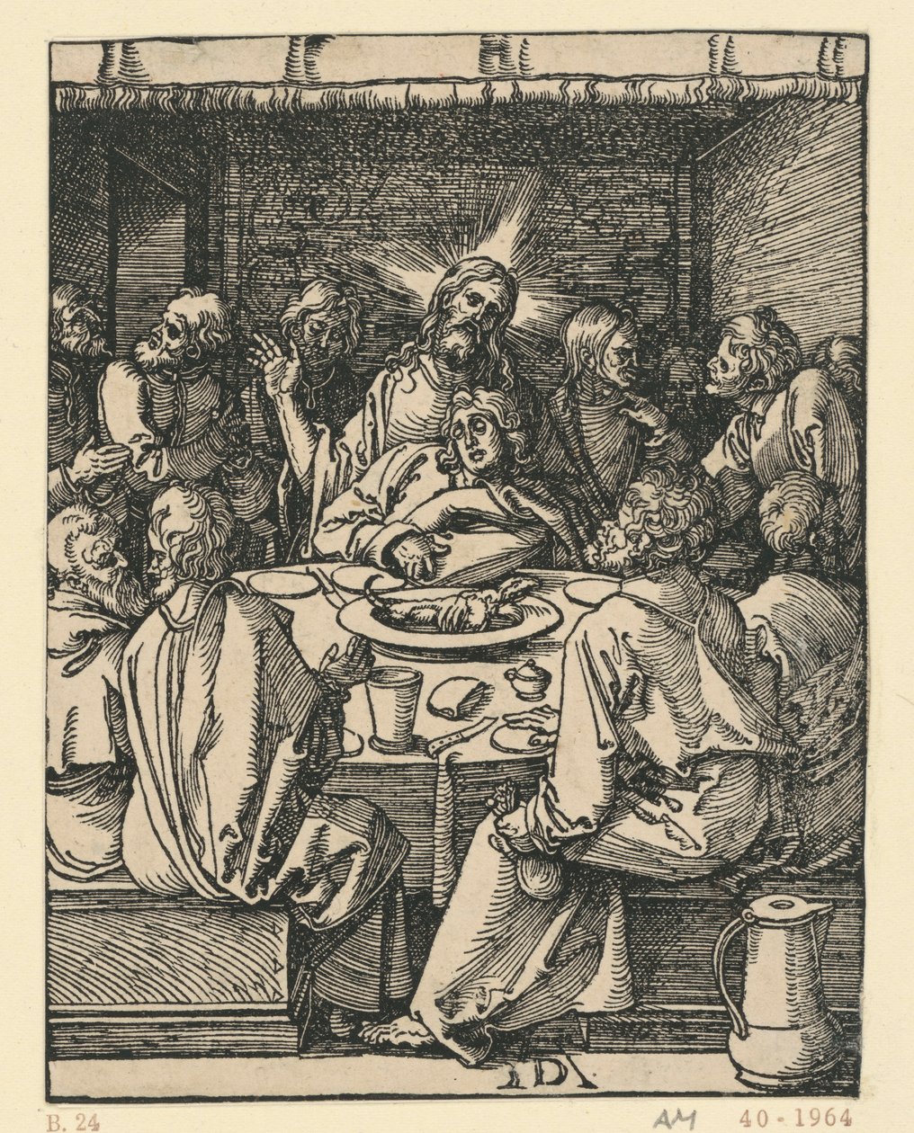 Das letzte Abendmahl (Kleine Passion) von Albrecht Dürer