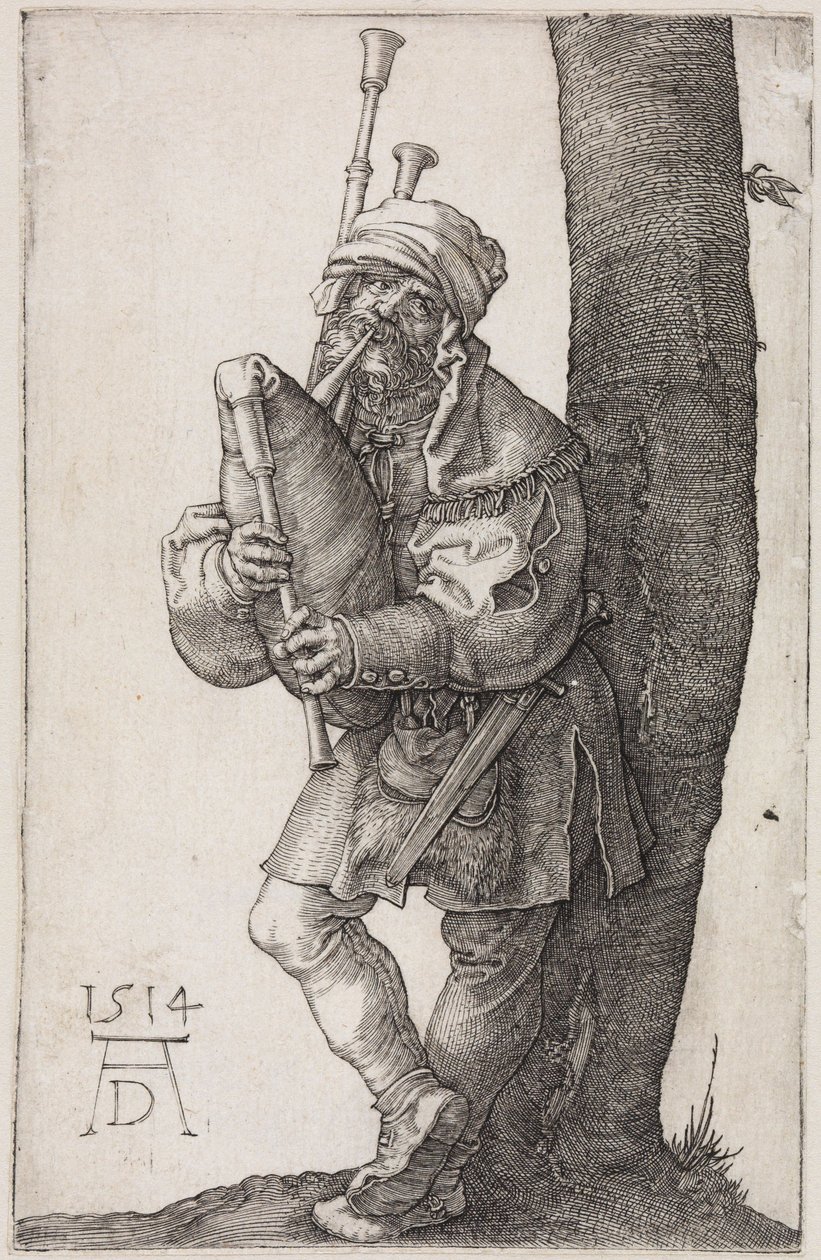 Der Dudelsackpfeifer von Albrecht Dürer