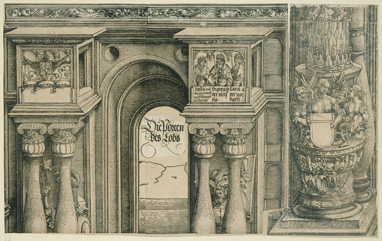 Der Triumphbogen des Kaisers Maximilian I. (11): Der Bogen des linken Portals von Albrecht Dürer