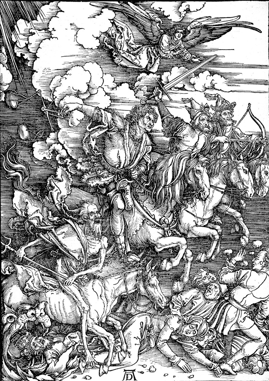 Die Offenbarung des Johannes: Die vier apokalyptischen Reiter von Albrecht Dürer