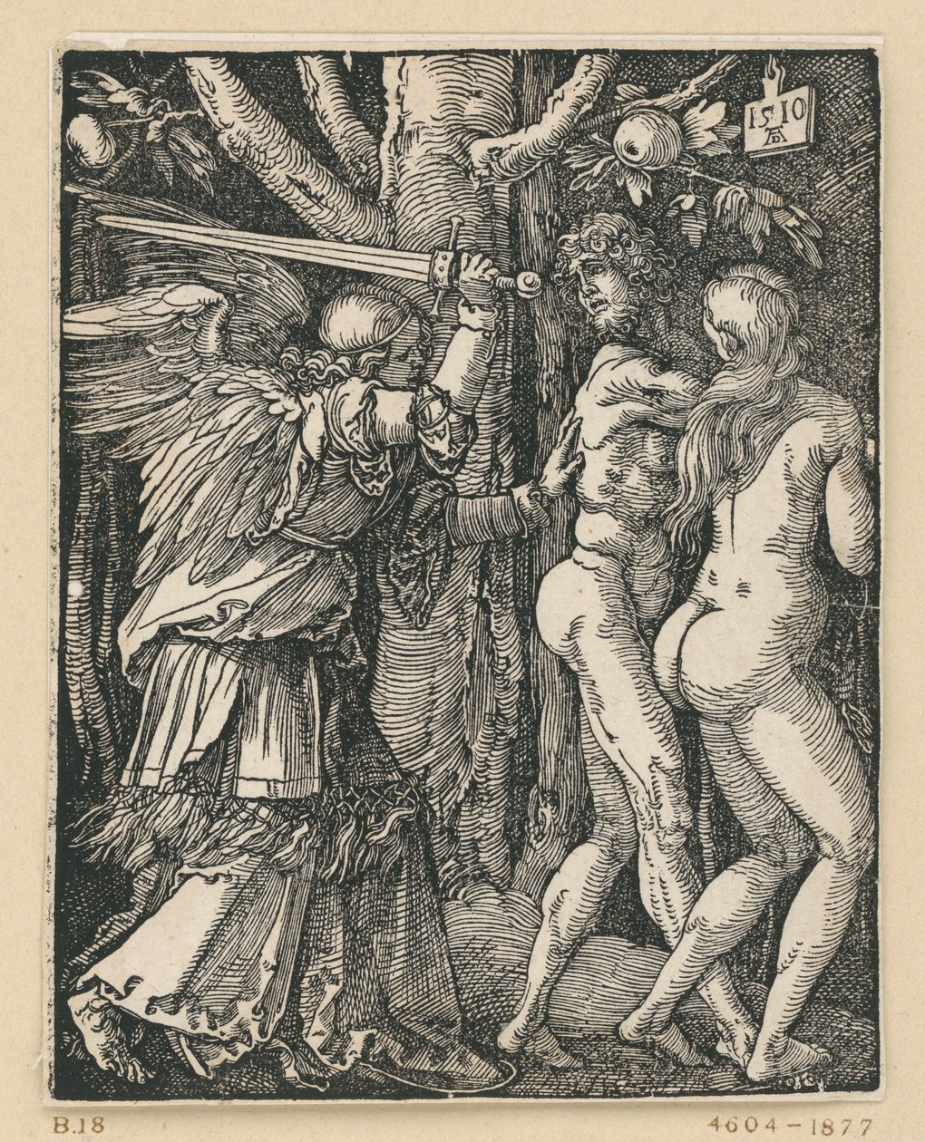 Die Vertreibung aus dem Paradies (Kleine Passion) von Albrecht Dürer